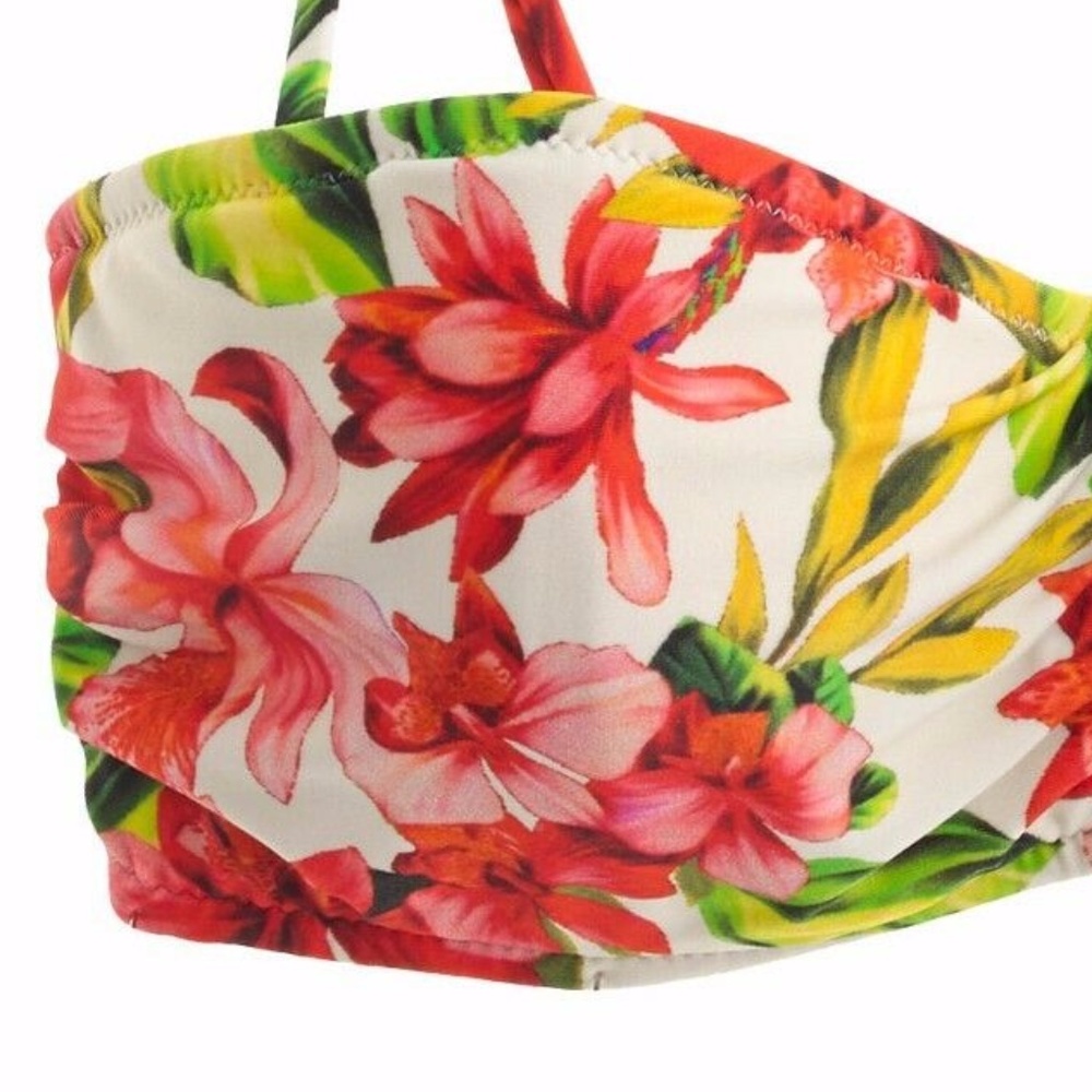 NWT J.CREW HIBISCUS HIDDEN UNDERWIRE BIKINI 32B - Picture 2 of 4